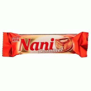 نوقا و کارامل با روکش شکلات شیری نانی حجم 17 گرم