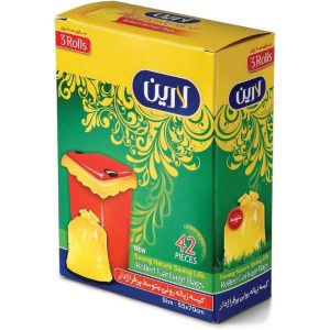 کیسه زباله رولی سایز متوسط 42 عددی لارین