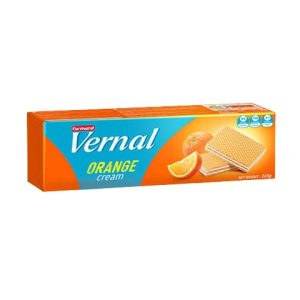 ویفر با کرم پرتقالی ورنال حجم ۱۶۵ گرم