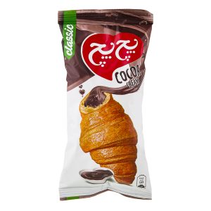 شیرینی لایه ای تخمیری کروسان با مغزی شکلات پچ پچ حجم 50 گرم