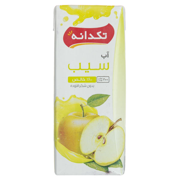 آبمیوه سیب 200 سی سی تکدانه-دکان مارکت آبمیوه سیب 200 سی سی تکدانه - Image 1