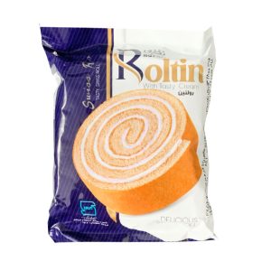 کیک رولت لایه ای با کرم شیری رولتین نظری حجم 65 گرم