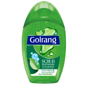 شامپو صورت و بدن اسکراپ دار سبز گلرنگ حجم 280 گرم