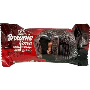 کیک براونی با مغزی کرم کاکائو دوقلو نظری حجم 70 گرم