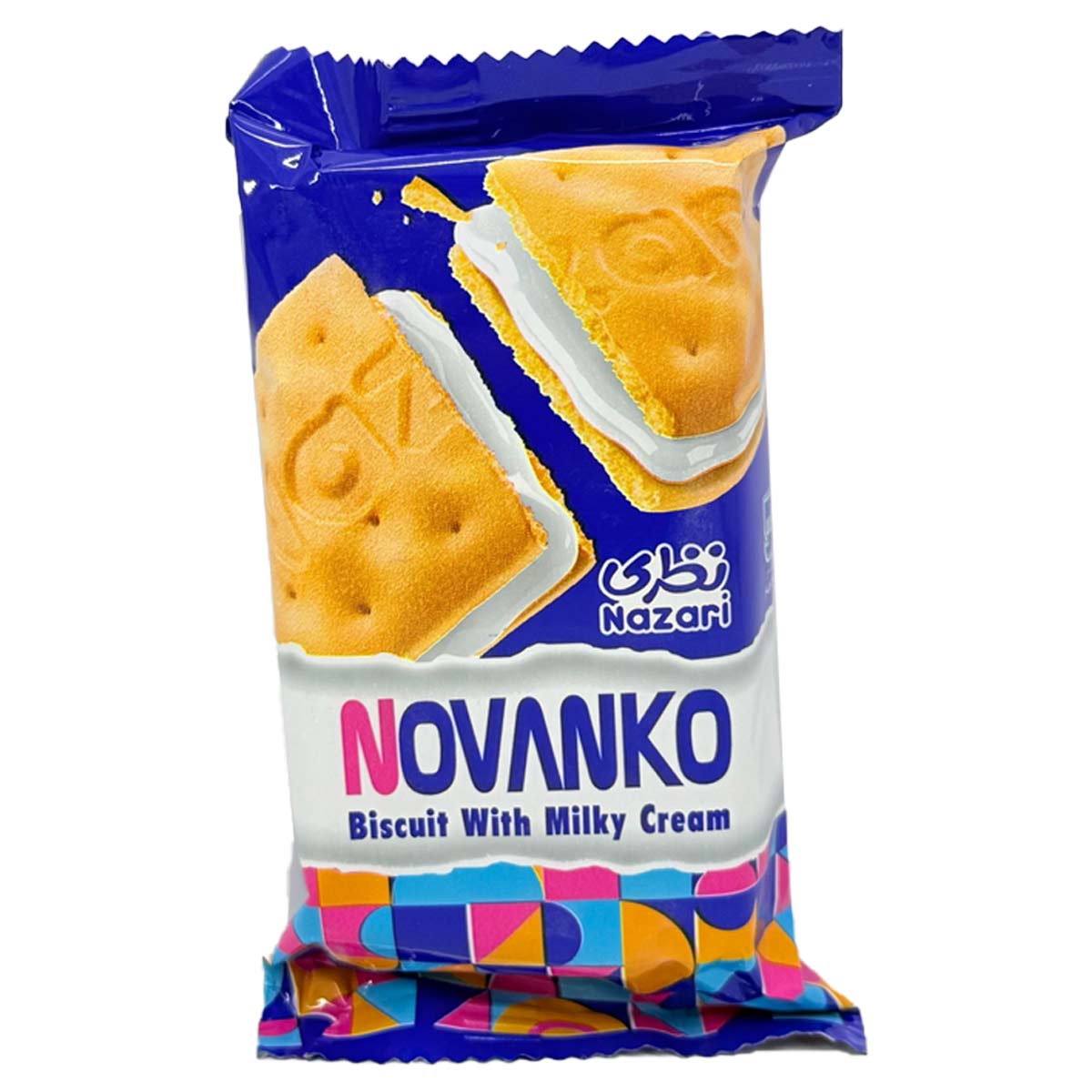 بیسکویت لایه ای با کرم شیری نوانکو نظری حجم 50 گرم