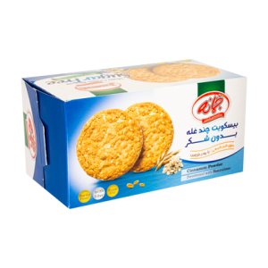 بیسکویت چند غله بدون قند جمانه حجم 180 گرم
