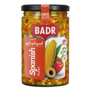 ترشی مخلوط اسپانیایی بدر حجم 650 گرم