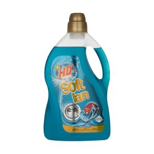 مایع ماشین لباسشویی اچ دی پلاس آبی سافتلن حجم 3 کیلو گرم